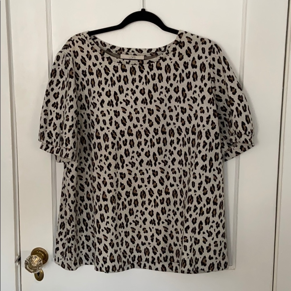 Leopard Loft Plus Top